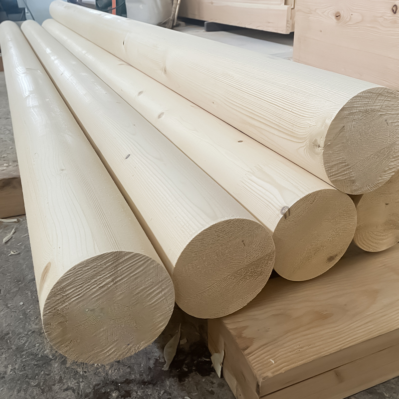 Ladin Yuvarlak Glulam Sütunu