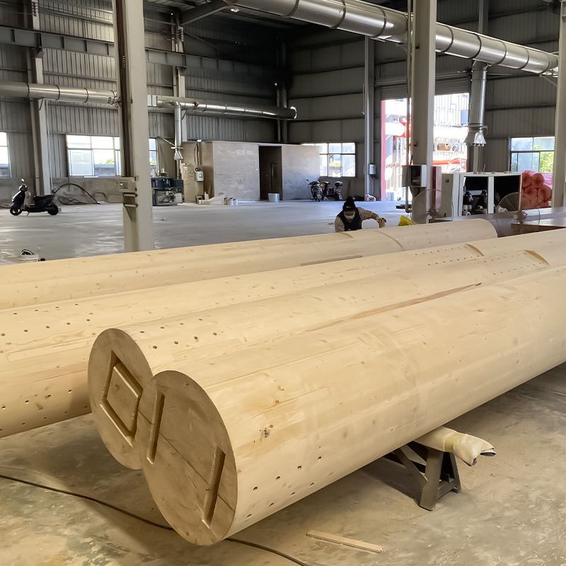 Ladin Yuvarlak Glulam Sütunu Ladin Yuvarlak Glulam Sütunu