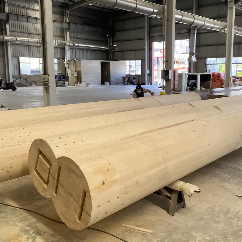 Çam Yuvarlak Glulam Sütunu Çam Yuvarlak Glulam Sütunu