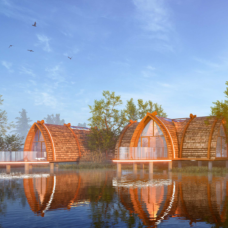 Prefabrik Ahşap kayıkhane Prefabrik Ahşap kayıkhane