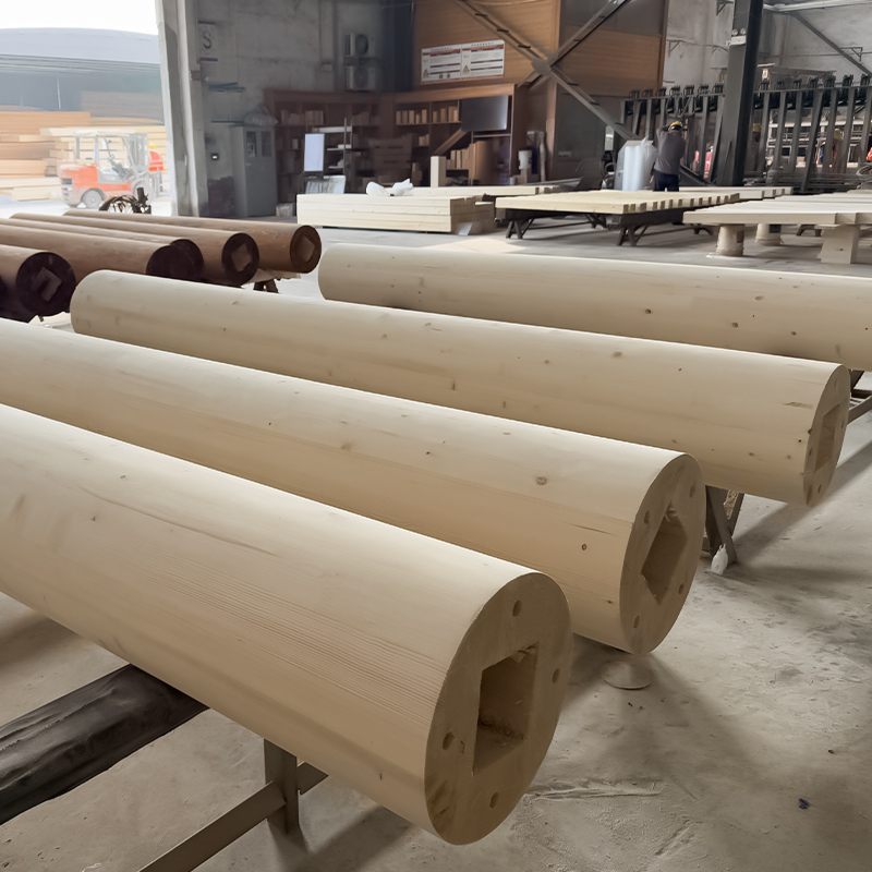 Çam Yuvarlak Glulam Sütunu