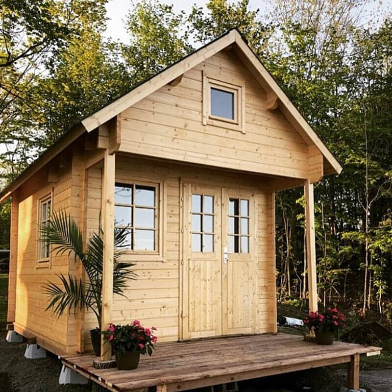 Glulam Kütük ev